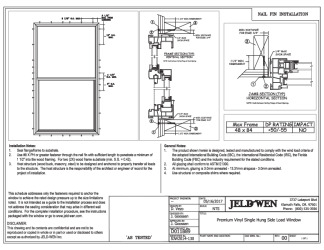 PR Instl Docs FL22371 R2 II FL22371 R0 II SJW2014-130 - Premium Vinyl SH Side Load Install 48 x 84 5-16-17