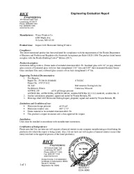 PR TECH DOCS FL22662 R0 AE 3410 SLIDER EVAL REPORT