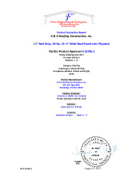 PR Instl Docs FL22706 R0 II 1.5 Nailstrip 24 Ga. over Plywood HVHZ Secured