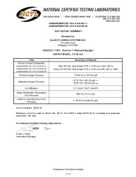 PR TECH DOCS FL22835 R0 AE 8-19-16 NCTL STRUCTURAL TEST REPORT