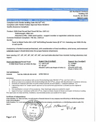 PR Instl Docs FL23225 R2 II Eval Report 24GA Steel Reveal Panel - Petersen Aluminum - CSS