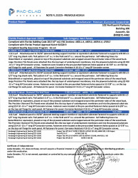 PR TECH DOCS FL23225 R1 AE PAC-CLAD    23225-PRECISION-EVALUATION REPORT-SS