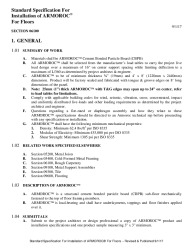 PR Instl Docs FL23330 R0 II Armoroc Floors 3 Part Spec 9 1 2017