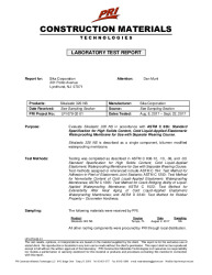 PR Instl Docs FL23821 R0 II LPI-079-02-01 Report - ASTM C 836 for Skalastic 320 NS
