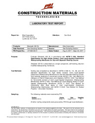 PR Instl Docs FL23821 R0 II LPI-080-02-01 Report - ASTM C 836 for Skalastic 320 SL