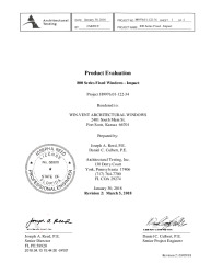 PR TECH DOCS FL26033 R0 AE 800 SERIES FIXED IMPACT EVALUATION REPORT R2-2