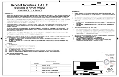 PR INSTL DOCS FL27425 R0 II NL-0074 REV0 FIXED RENOBAT SS