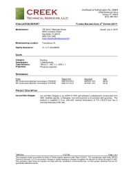 PR Instl Docs FL27483 R0 II TBM18001 FBC 2017 Eval Report