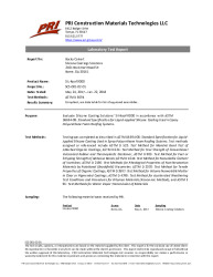 PR TECH DOCS FL28040 R0 TR SCS-001-02-01 TEST REPORT - ASTM D  6694 FOR SIL-ROOF 9000