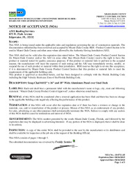 PR Instl Docs FL28057 R0 II 180711.05 Snap-Clad Panel .032 Aluminum over Steel Deck