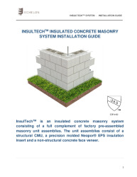 PR INSTL DOCS FL28455 R0 II INSULTECH INSULATED CONCRETE MASONRY SYSTEM INSTALLATION GUIDE