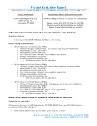 PR TECH DOCS FL28843 R0 AE PER ACE-1012 REV0 2018-103 NORTHESTBUILDINGPRODUCTS SS