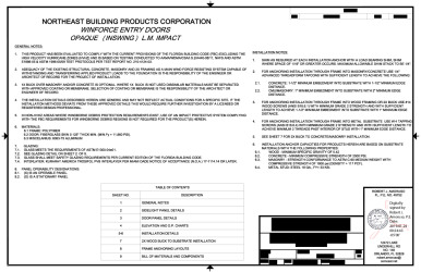 PR Instl Docs FL28843 R0 II NL-0106 I.S.Entry OXXO-Northeast Rev0 ss