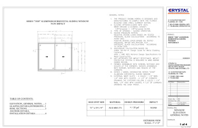 PR INSTL DOCS FL29245 R0 II 2300 HORIZONTAL SLIDER INSTALLATION GUIDE - NOV9