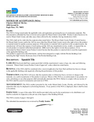 PR TECH DOCS FL30049 R0 AE SPANISH MIAMI DADE NOA