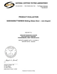 PR TECH DOCS FL33765 R0 AE 23550-2 WINCORE WINDOWS 5400-7700 EVAL REPORT
