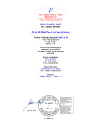PR Instl Docs FL9901 R6 II PBR Structural Wall Panel NON HVHZ