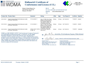 PR CERTIFICATE FL22242 R11 C CAC CCL 19054