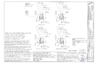 PR Instl Docs FL22251 R4 II SS - 6100 Alum SGD - 3 Track (SMI-Wet) DWG 19-10F (2020)