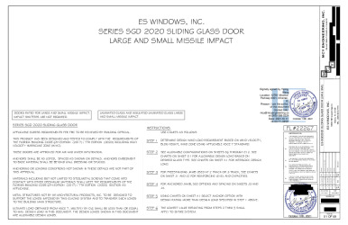 PR Instl Docs FL22267 R9 II ES-SGD2020 SLIDING GLASS DOOR LMI SMI FL22267 AD16-29 REV 10.11.2021 ss