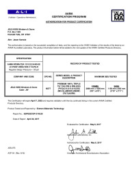 PR CERTIFICATE FL22284 R4 C CAC LC-PG50 XXX 114X72 DP-55