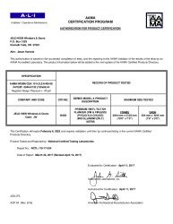 PR CERTIFICATE FL22284 R4 C CAC LC-PG35 XOX 120X84 DP-40