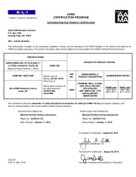 PR CERTIFICATE FL22292 R5 C CAC XO R-PG50-71.5X79.5 WZ2 IMP