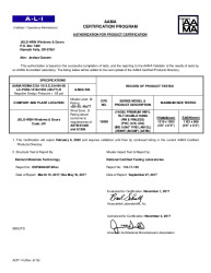 PR CERTIFICATE FL22307 R2 C CAC LC-PG50 48X77 WZ3
