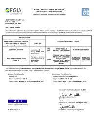 PR CERTIFICATE FL22375 R7 C CAC LC-PG50 48X84 WZ2 NEW