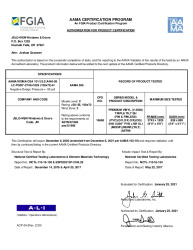 PR CERTIFICATE FL22375 R7 C CAC LC-PG50-XXX-108X72 WZ2 NEW