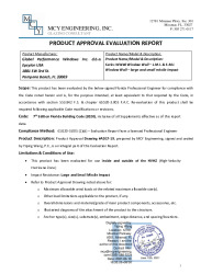 PR TECH DOCS FL23009 R1 AE EVALUATION REPORT FBC 2020 SS