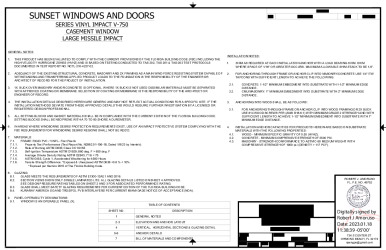 PR Instl Docs FL31343 R2 II NL-0148 Sunset W. Casement Rev0 ss