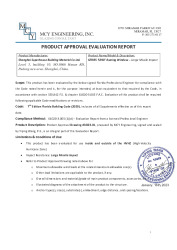 PR TECH DOCS FL41883 R0 AE EVALUATION REPORT  SP60 AWNING WINDOW 01.16.2023-SS