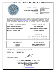 PR CERTIFICATE FL41900 R0 C CAC NI015724.01 SH 5 X 7