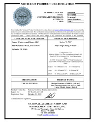 PR CERTIFICATE FL41902 R0 C CAC NI015538
