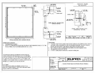 PR INSTL DOCS FL10338 R23 II CUST WOOD CASEMENT POCKET PICTURE THRU JAMB INSTALL 72X84