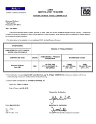 PR CERTIFICATE FL5167 R29 C CAC 43-17 DH 32X62 R50