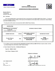 PR CERTIFICATE FL5177 R28 C CAC 43-35 PW TWIN W TRANSOM 73X111 R35 (EXT.)