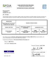 PR CERTIFICATE FL5179 R31 C CAC 07-20 EV 136X63 R-PG25