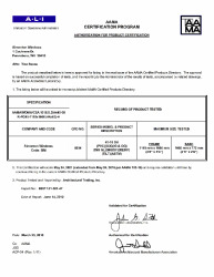 PR CERTIFICATE FL5414 R21 C CAC 41-18 SH 44X63 R45