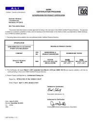 PR CERTIFICATE FL5414 R23 C CAC 43-06 SH (FIN) 36X63 R45 (EXT.)