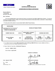 PR CERTIFICATE FL5414 R28 C CAC 43-06 SH (FIN) 36X72 R25 (EXT.)
