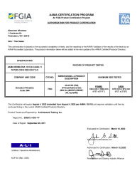 PR CERTIFICATE FL5414 R31 C CAC 43-06 SH 43X71 R-PG35