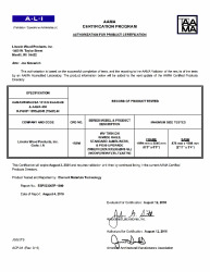 PR CERTIFICATE FL6542 R29 C CAC 32 X 36 WVDH - WIDE RAIL - SJL - MULL - PG50