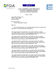PR CERTIFICATE FL6542 R30 C CAC ACP-05 LN WV HYBRID DOUBLE HUNG WIDE RAIL 2021