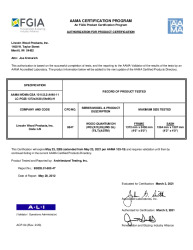 PR CERTIFICATE FL6542 R30 C CAC LINCOLN - WOOD QUANTUM DH   MAR. 2021 (EXT.5)