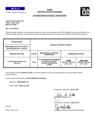 PR CERTIFICATE FL6642 R31 C CAC 111 X 30  CLAD LIFESTYLE TRANSOM 
