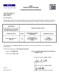 PR CERTIFICATE FL6642 R31 C CAC 84 X 120 WOOD DIRECT SET