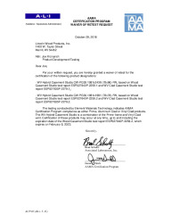 PR CERTIFICATE FL6642 R32 C CAC WV HYBRID CASEMENT STUDIO 2018