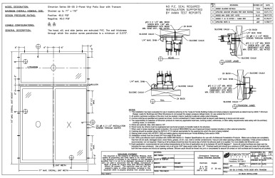 PR INSTL DOCS FL7612 R23 II IN0413 06-05 2PD W TRANSOM 2X